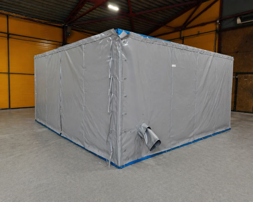 Шатер для подогрева труб